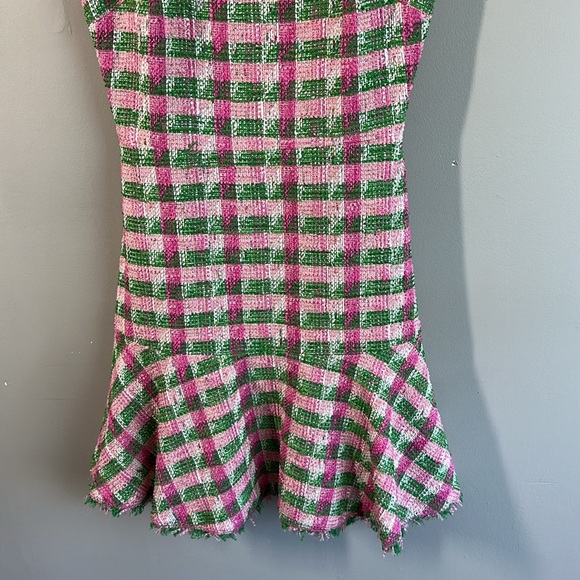Kate Spade Plaid Tweed Sleeveless Dress Size 0 - Picture 5 of 15